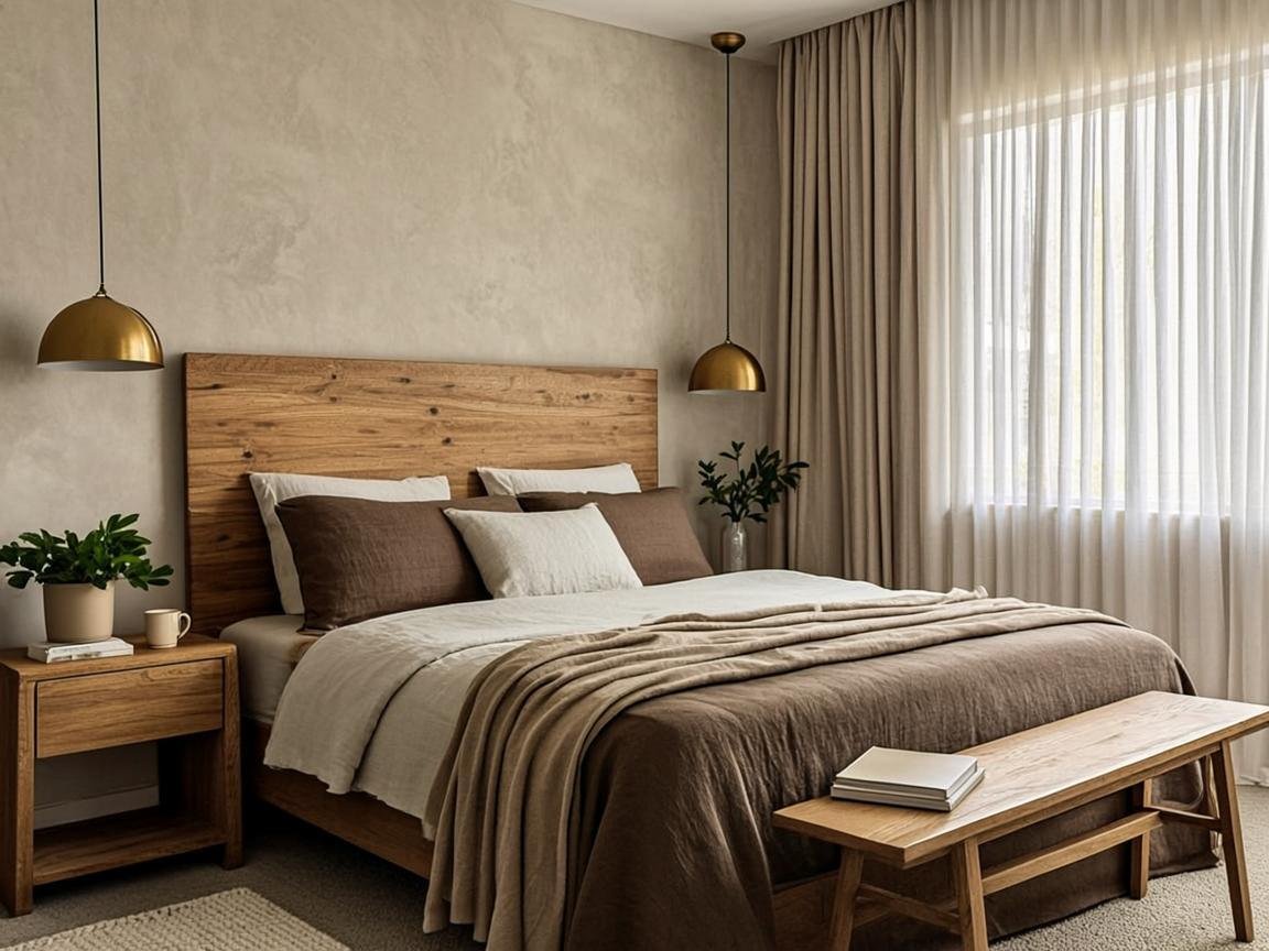 Residential interior design, warm bedroom by ILHAN'S Interior's Lahore